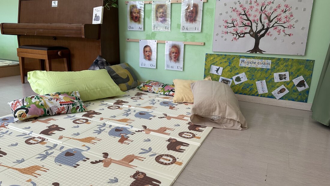 Angolo morbido per il gioco libero dei bambini